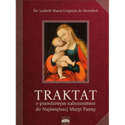 Traktat o prawdziwym nabożeństwie do Najświętszej Maryi Panny Św Ludwik Maria Grignion de Montfort mały format bordowy